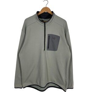 Vintage 2000s Arc'teryx Bird Logo Polartec Quarter-Zip green men's size XL